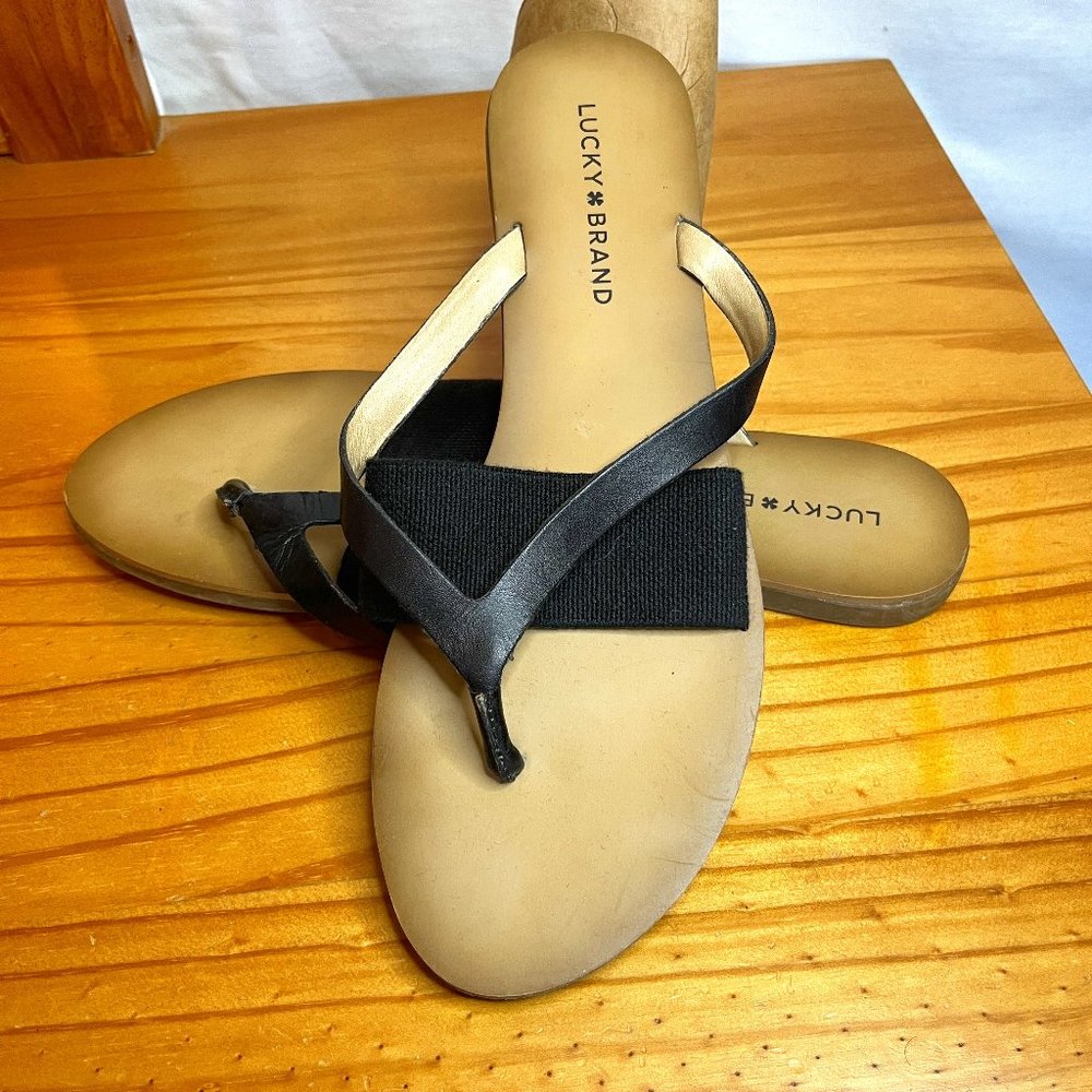 Womans Lucky Brand Sandals.Black Size 9